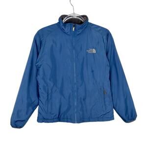 The North Face Blue Lightweight Zipper Windbreaker Rain Jacket Women's Small